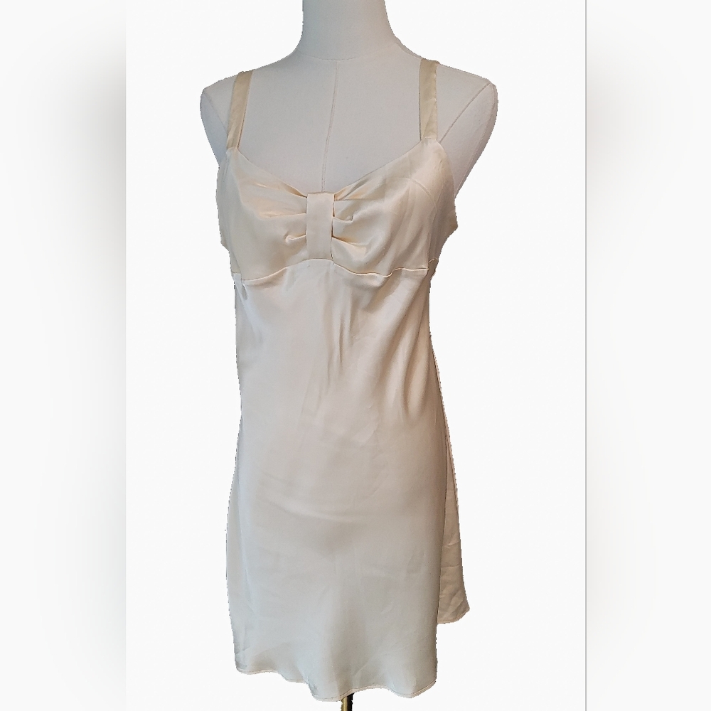 Victoria's Secret AngelY2k VintageSatin Cream‎ Chemise